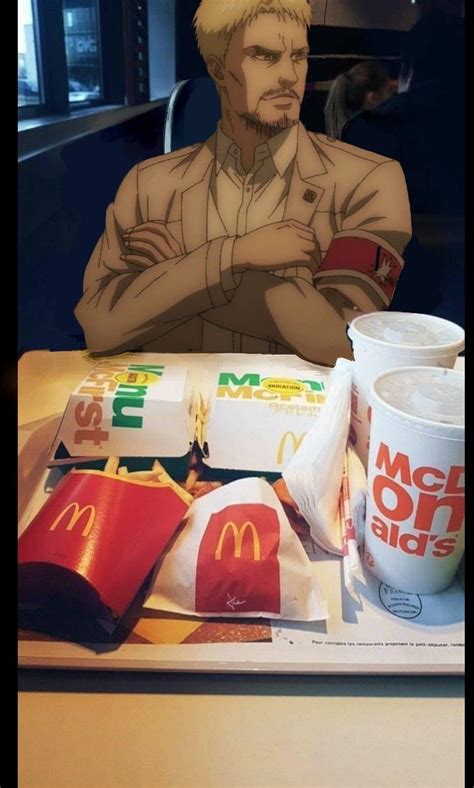 attack on titan mcdonald's|love to attack on titan anime.